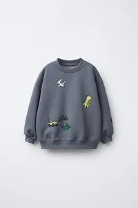 ANIMAL PRINT SWEATSHIRT