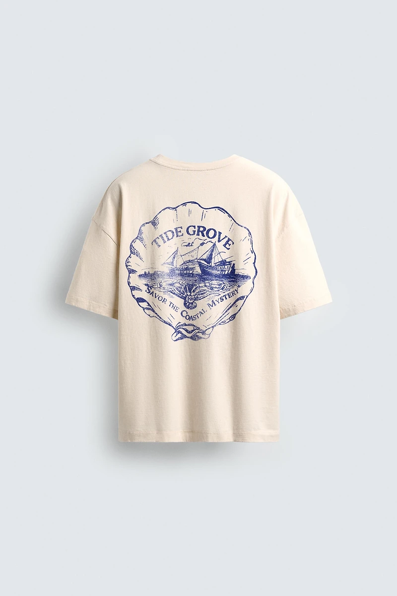 T-SHIRT IMPRIMÉ DÉLAVÉ