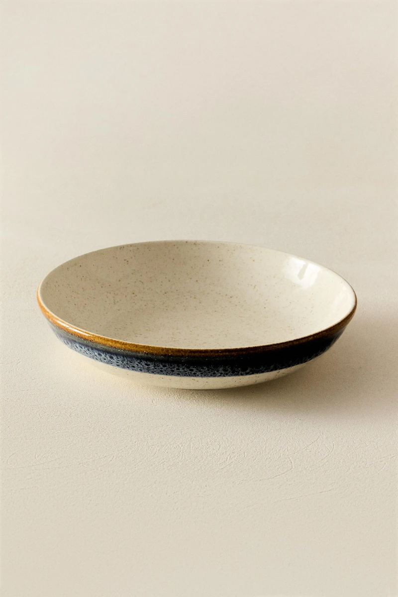 EARTHENWARE SOUP PLATE