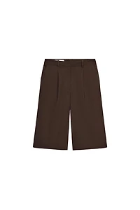 LONG PLEATED SHORTS