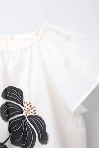 FLORAL PRINT BLOUSE