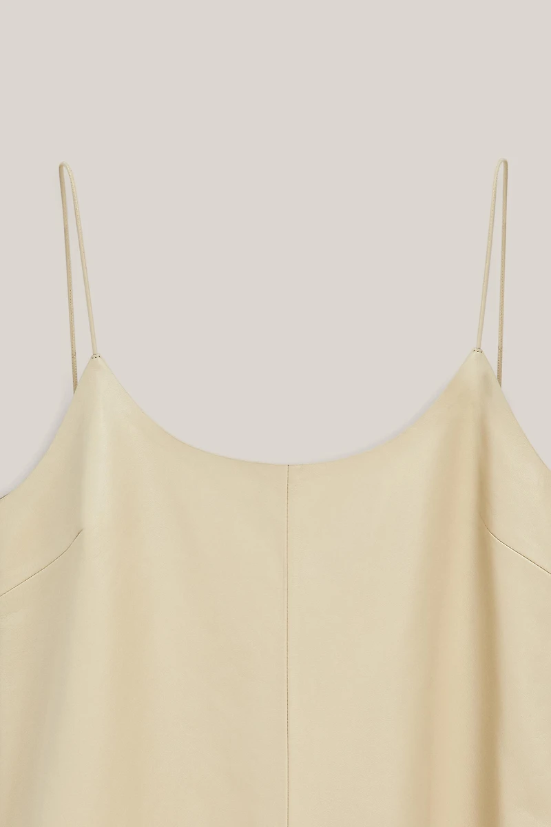 Robe midi en cuir nappa - LIMITED EDITION