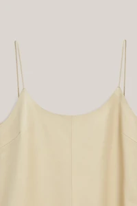 Robe midi en cuir nappa - LIMITED EDITION