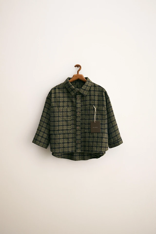 Zara PLAID SMOCKED SHIRT at Mall of America in Bloomington, MN