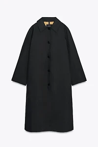 ZW COLLECTION BUTTON LONG TRENCH COAT