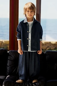 LINEN POCKET OVERSHIRT