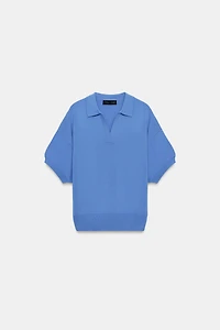 SHORT SLEEVE KNIT POLO SHIRT