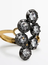 Antique rhinestone ring