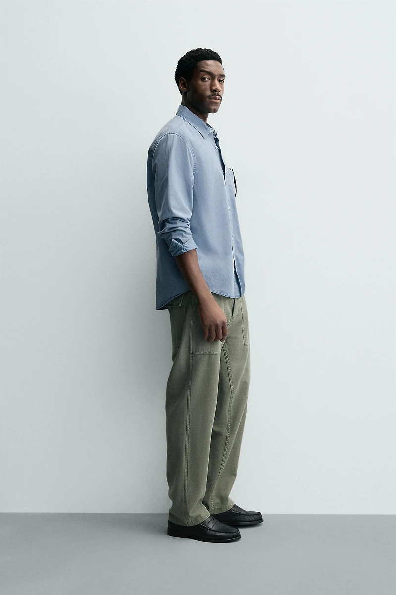 WASHED FLOWY SHIRT