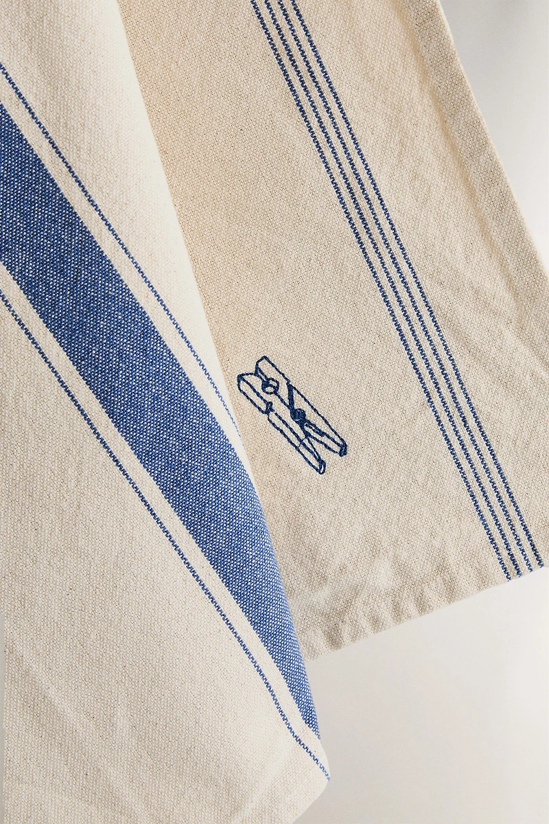 EMBROIDERED COTTON CLEANING KITCHEN TOWEL