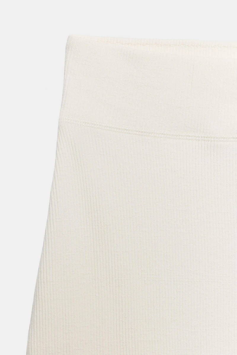 RIBBED STRAIGHT SKIRT