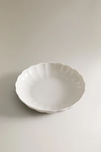 ASSIETTE CREUSE PORCELAINE ONDES