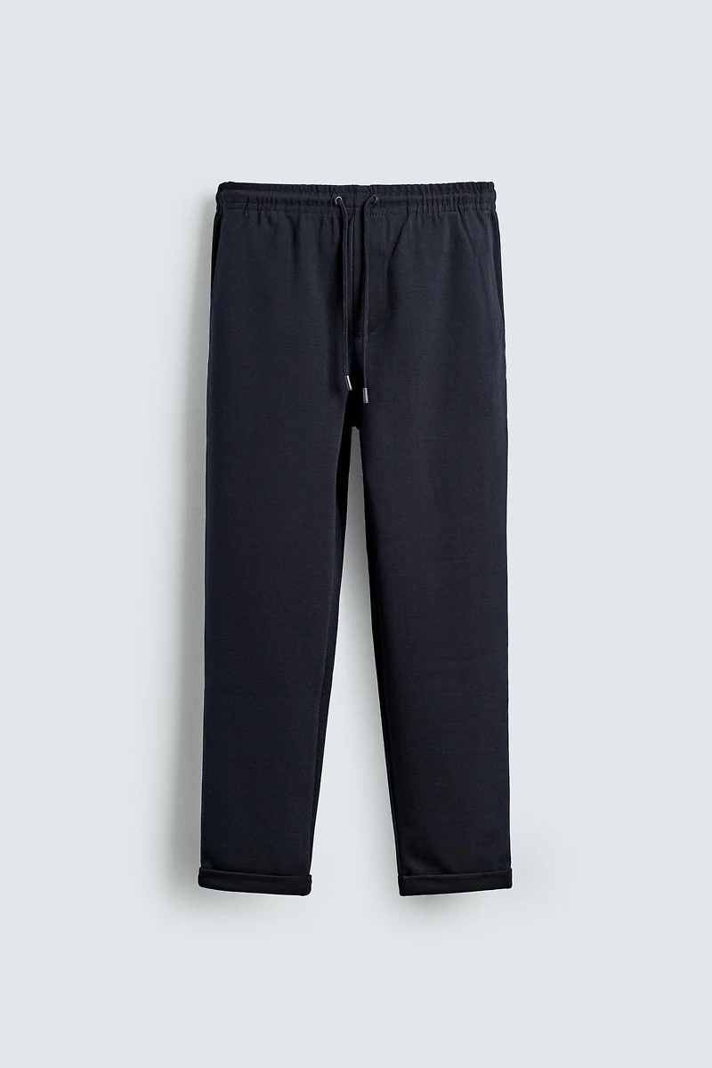 PANTALON STYLE JOGGING CONFORT SANS REPASSAGE