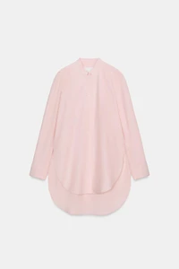 ASYMMETRIC POPLIN SHIRT ZW COLLECTION