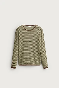 LIGHTWEIGHT STRIPED JACQUARD JUMPER