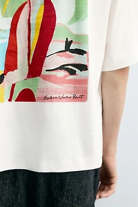 ABSTRACT PRINT T-SHIRT