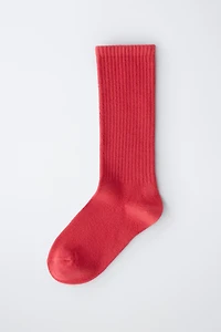 RIBBED MID-LENGTH SOCKS