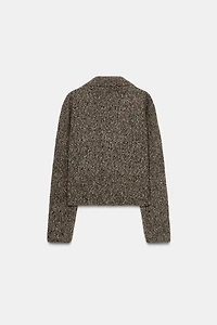 GILET EN MAILLE JASPE