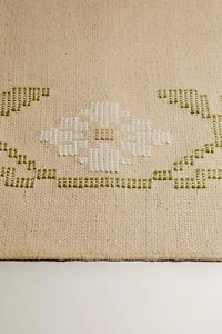 TAPIS JACQUARD FLEURS