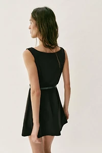 BELTED MINI DRESS
