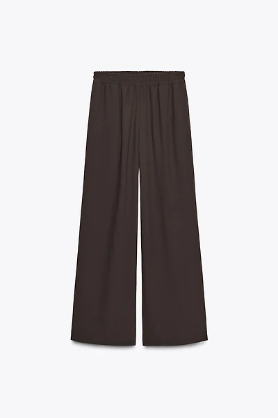 PANTALON À JAMBES LARGES