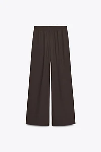 PANTALON À JAMBES LARGES