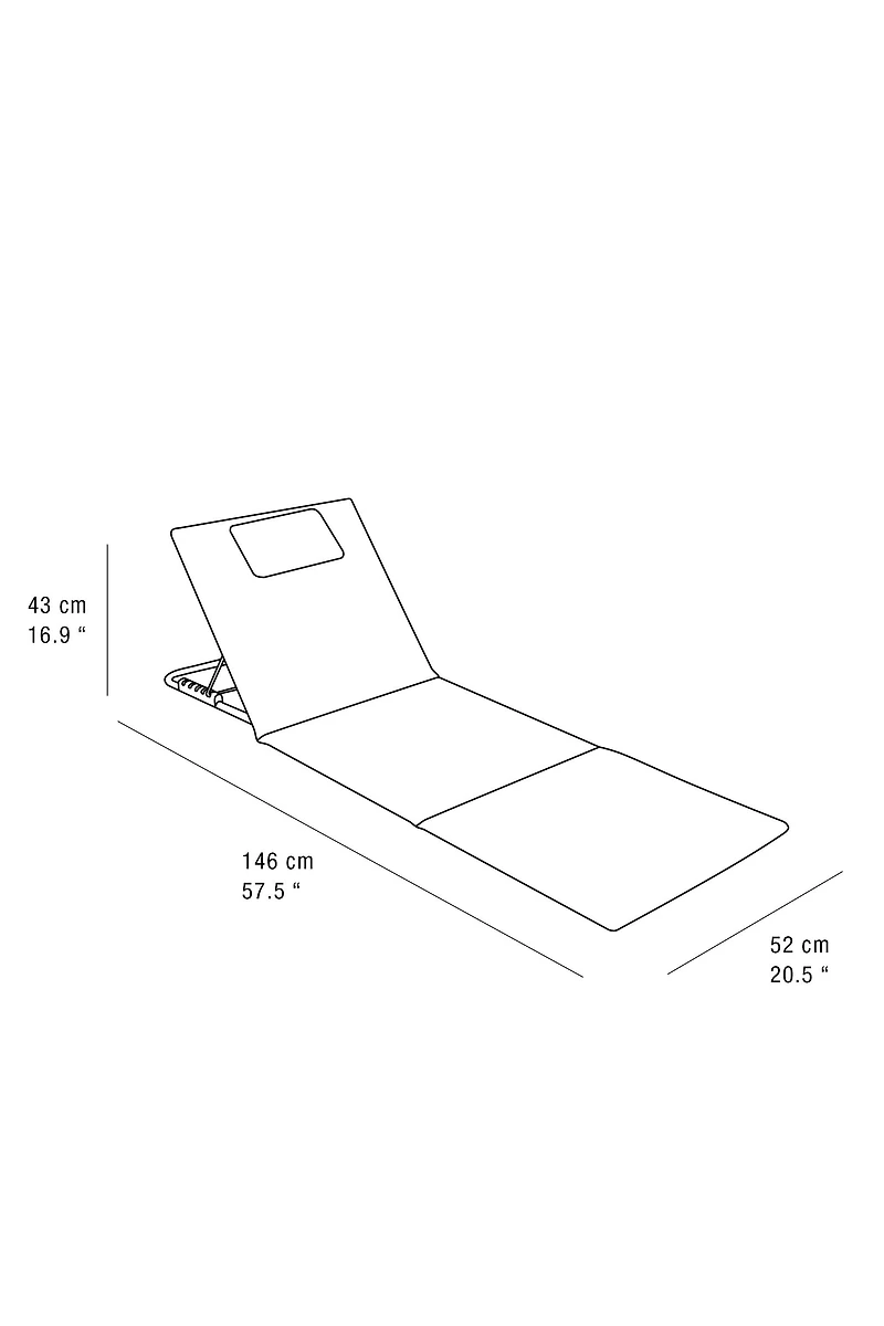 CHAISE LONGUE PLAGE PLIABLE