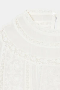 ZW COLLECTION EMBROIDERED SLEEVELESS TOP