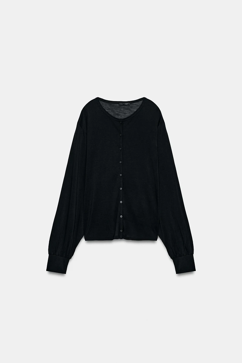 VESTE FLUIDE À BOUTONS