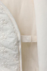 FLORAL EMBROIDERY QUILTED ROMPER