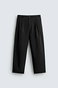 PLEATED WIDE FIT PANTS
