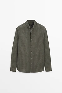 Chemise fluide rayée 100 % lin