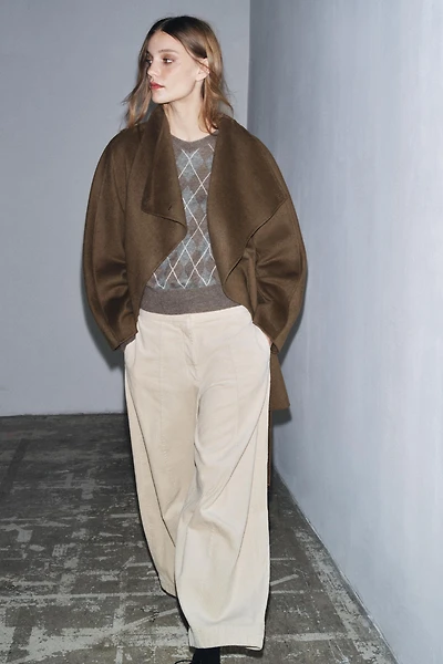 ZW COLLECTION CORDUROY BARREL PANTS