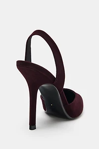 VELVET EFFECT HEELS