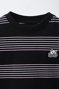 RIPNDIP © X ZARA KIDS STRIPED EMBROIDERED T-SHIRT
