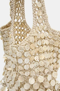 BEADED SHOULDER BAG