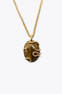 SNAKE STONE NECKLACE
