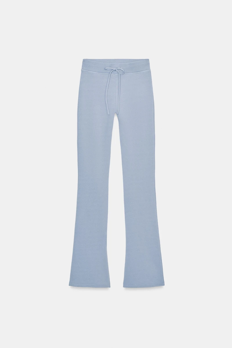 PANTALON FLARE EFFET DÉLAVÉ