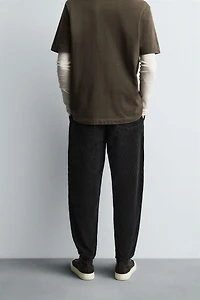 TAPERED FIT CORDUROY PANTS