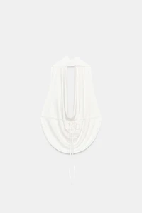 DRAPED HALTER TOP