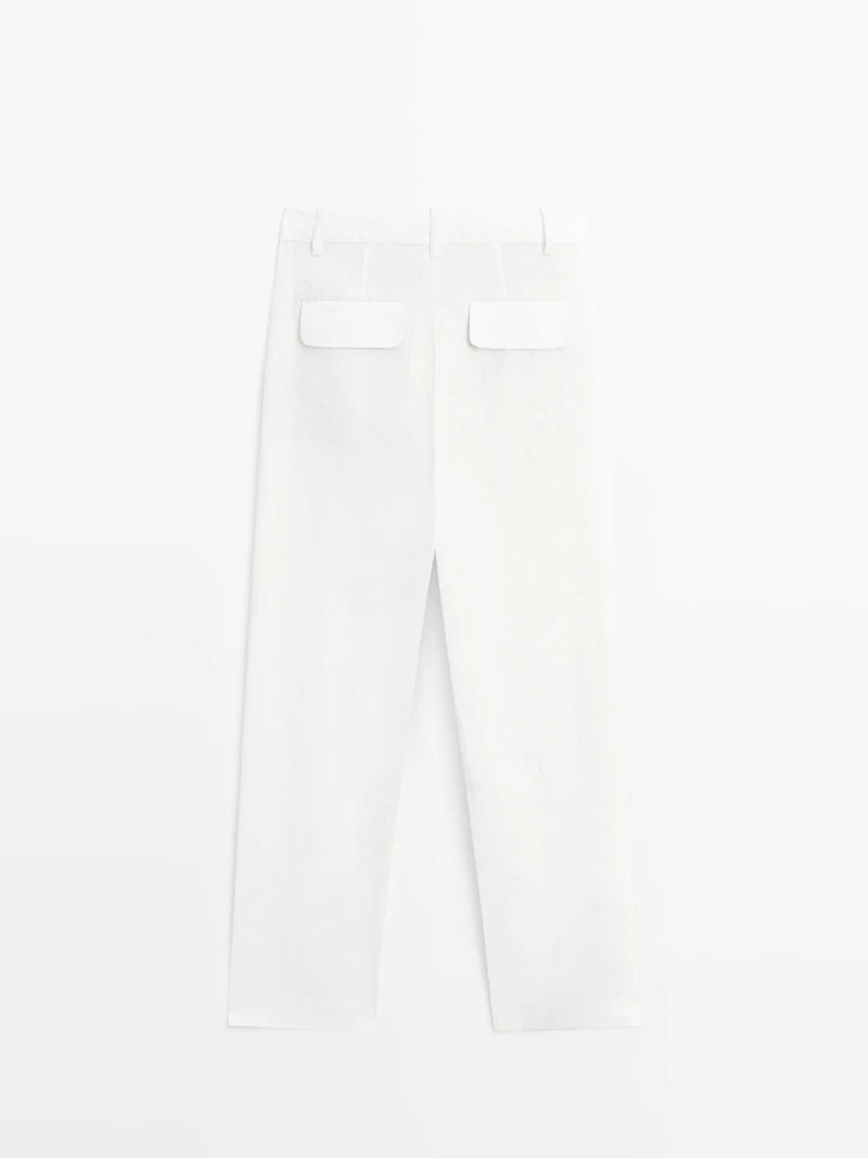 Pantalon fluide 100 % lin