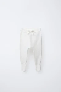BOW FOOTED KNIT LEGGINGS