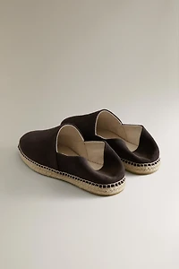 LEATHER ESPADRILLES