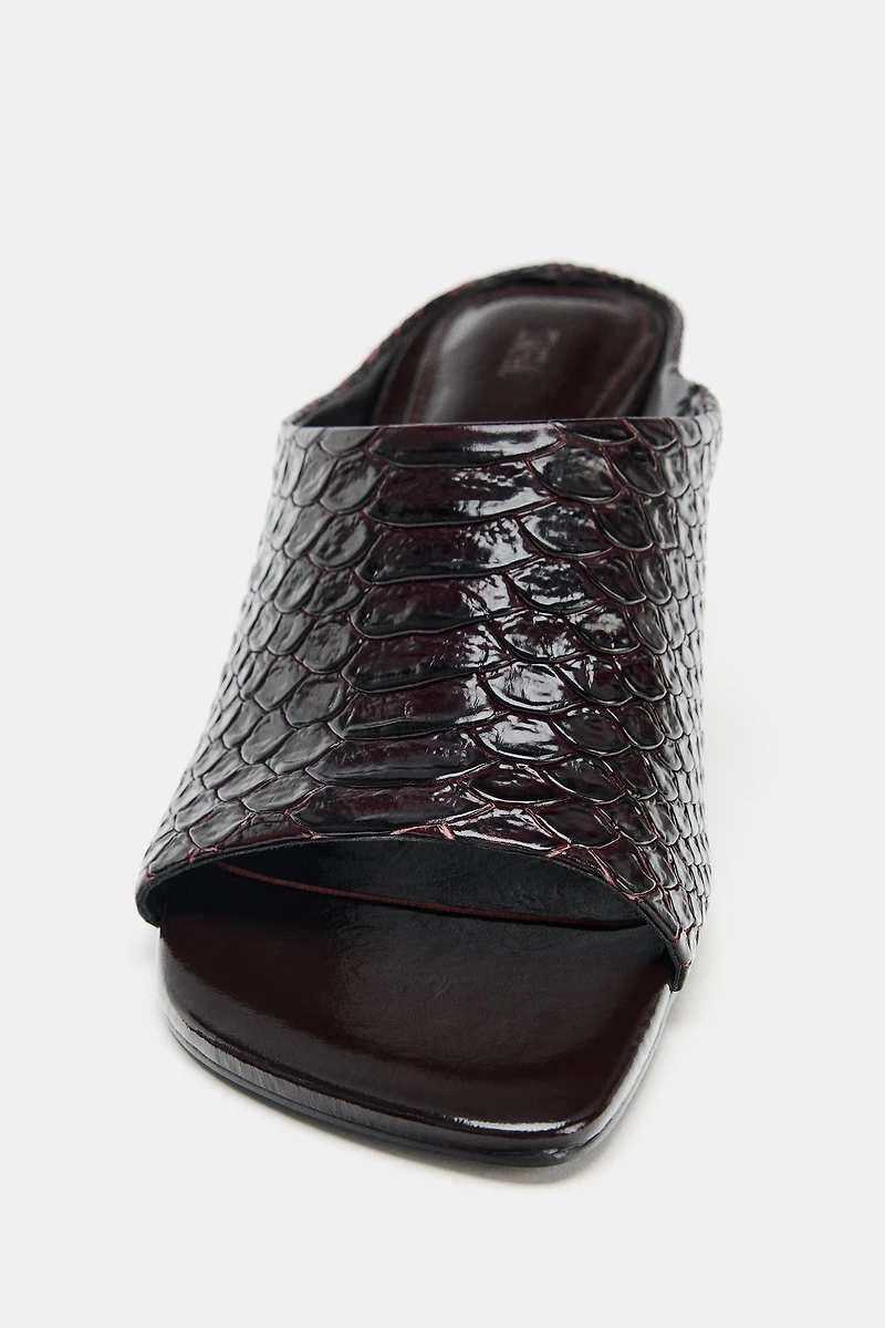 LEATHER MULE SANDALS LIMITED EDITION