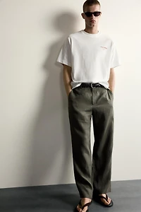 RELAXED FIT CONTRAST PRINT T-SHIRT