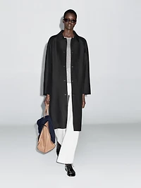 Manteau laine long