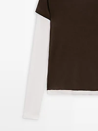 Long sleeve layered T-shirt