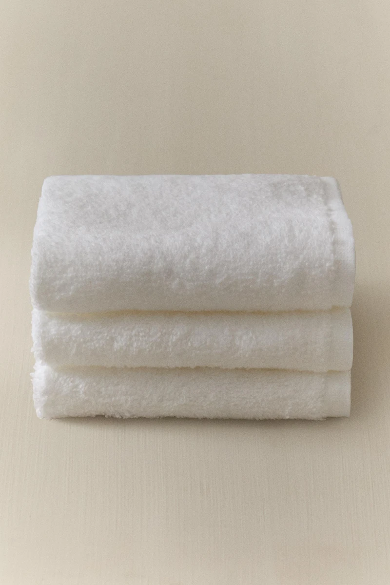 LOT SERVIETTES INVITÉS COTON (LOT DE 3)