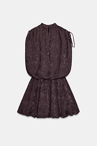 ROBE MINI VOLUME JACQUARD