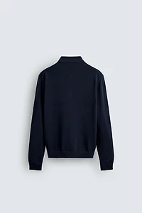 RELAXED FIT KNIT POLO SHIRT